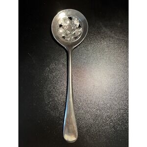 Beautiful Vintage  Leonard Silverplated Made in Italy Serving Spoon Acorn Design